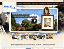 Tablet Screenshot of jamesgahrmortuary.com